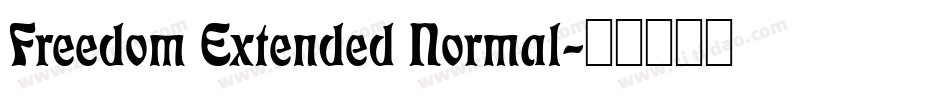 Freedom Extended Normal字体转换